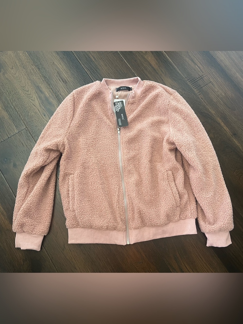 Sherpa fleece rose jacket